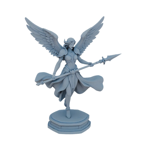 Фэнтези ангел-страж миниатюра STL