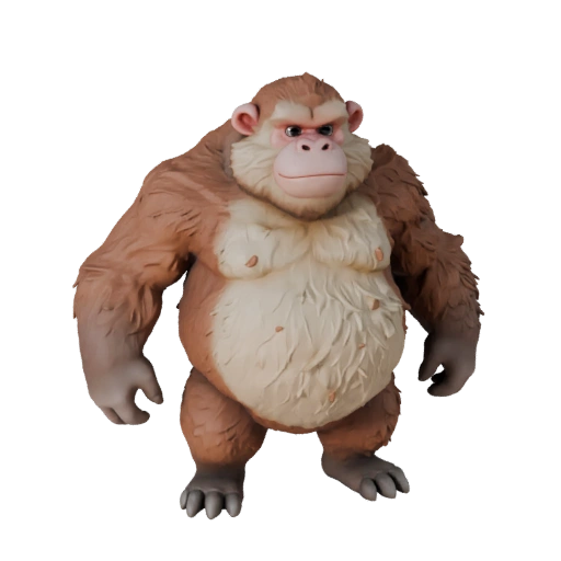 Высокополигональная 3D модель павиана - Детальный STL ресурс для печати