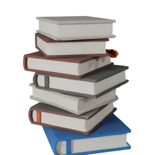 Минималистичная стопка книг 3D модель для игровых уровней