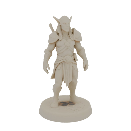 Фэнтези Тифлинг Друид Миниатюра STL