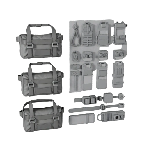 Urban Utility Pouch 3D Kit Asset for Studio Builds