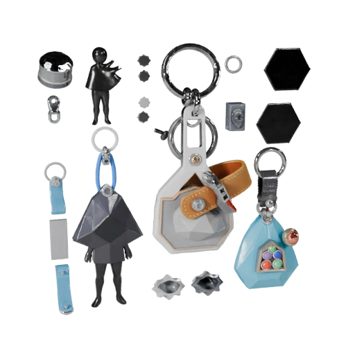 Utility Keychain 3D Game Asset for Realtime Engines