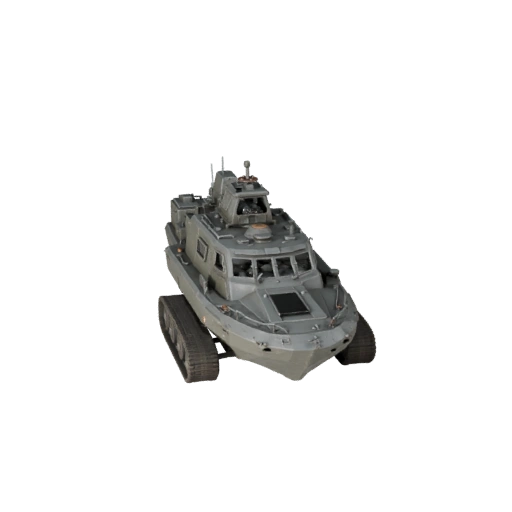 Высокополигональный патрульный катер 3D модель для студийных рендеров - PBR