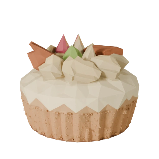 Celebration Cupcake 3D Game Asset for Realtime Use