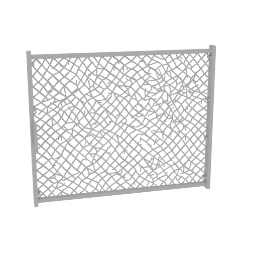 Абстрактная плетеная панель забора 3D