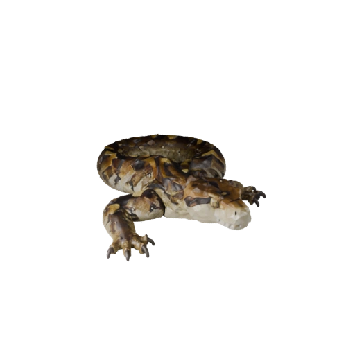 Низкополигональный сетчатый питон 3D модель - Игровой ассет Unity с FBX