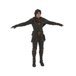 Фэнтезийный воин 3D модель
