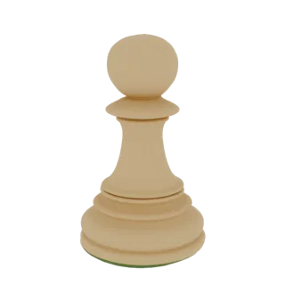 Классическая пешка для шахмат 3D модель