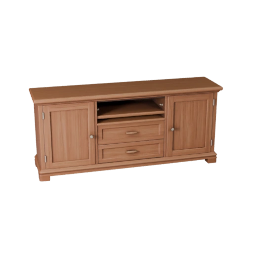 Shaker Sideboard 3D Game Asset for Realtime Levels