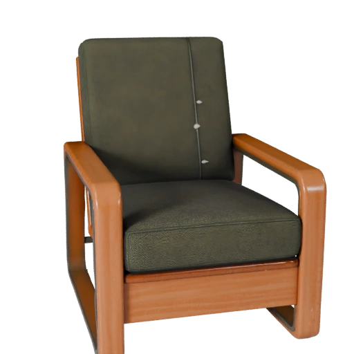 Industrial Lounge Chair 3D Asset for Engine Levels