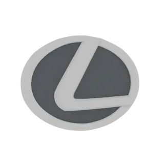 3D модель логотипа Lexus