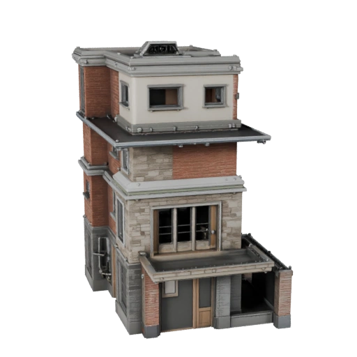 Kit de Construção Modular de Ficção Científica de Alto Poligonagem 3D para Archviz