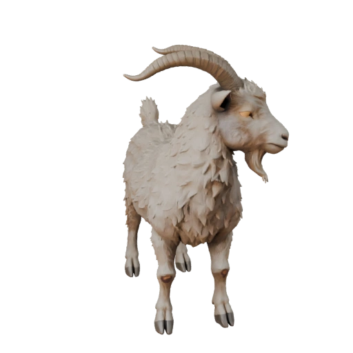 Низкополигональная 3D модель козы - Игровой ассет для Unity с FBX | Бесплатно
