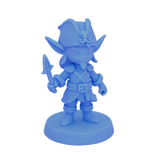 Фэнтези эльф пират миниатюра STL