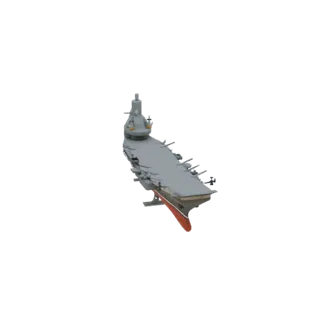 Современный авианосец 3D модель