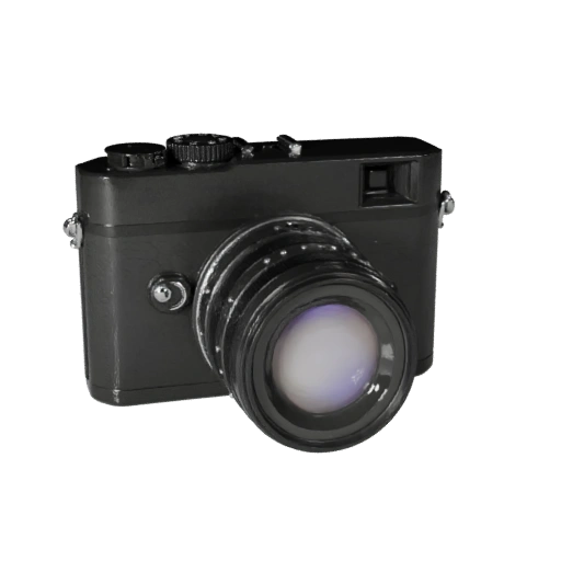 Studio Vintage Camera 3D Asset for Online Catalogs