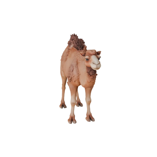 Мультяшный верблюд 3D модель - Стилизованный ассет для анимации | Бесплатно