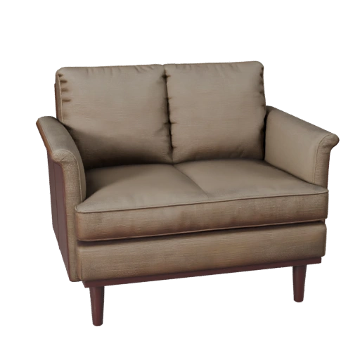 Mid Century Loveseat 3D Cinematic Asset for Studio