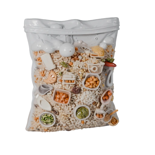Baking Rice Sack STL 3D Print Asset for Studio Use