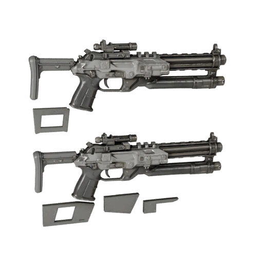 Sci Fi Blaster Prop 3D Asset for Tabletop Printing