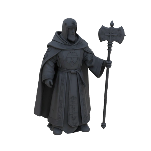 Средневековый клирик STL - Литье