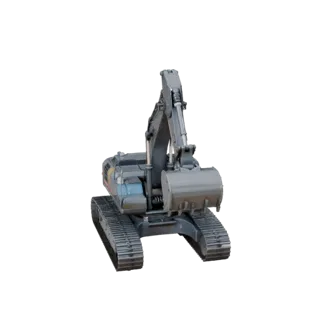 3D-модель экскаватора для уровней в стиле Casual Studio