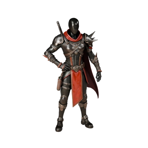 Модель персонажа в стиле Sci-Fi - с ригом