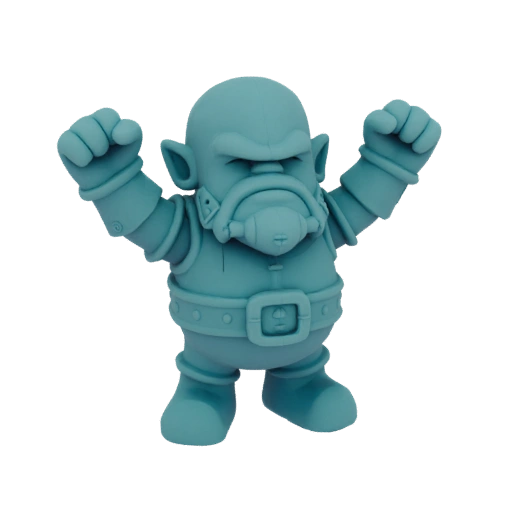 Фэнтези гном воин миниатюра STL - Победа