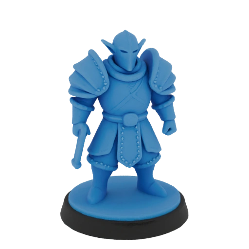 Средневековый эльф воин миниатюра STL