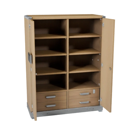 Industrial Bookshelf 3D Layered Asset for Builders