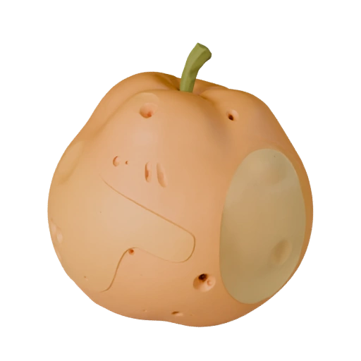 Stylized Market Orange 3D Asset for Casual Engines