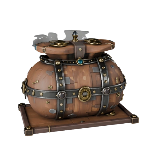 Unreal Ready Royal Coin Pouch 3D Asset for Engines