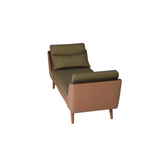 Mid Century Chaise Lounge Unreal Engine 3D Asset for Games