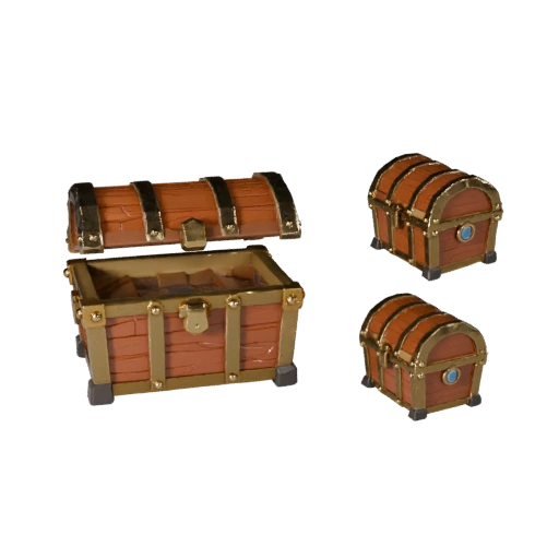 Fantasy Treasure Chest 3D Asset for Realtime Levels
