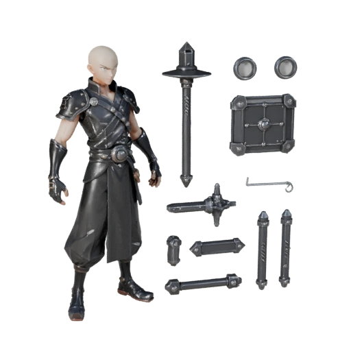 Аниме Монах-Штурмовик Модель Персонажа - С Ригом