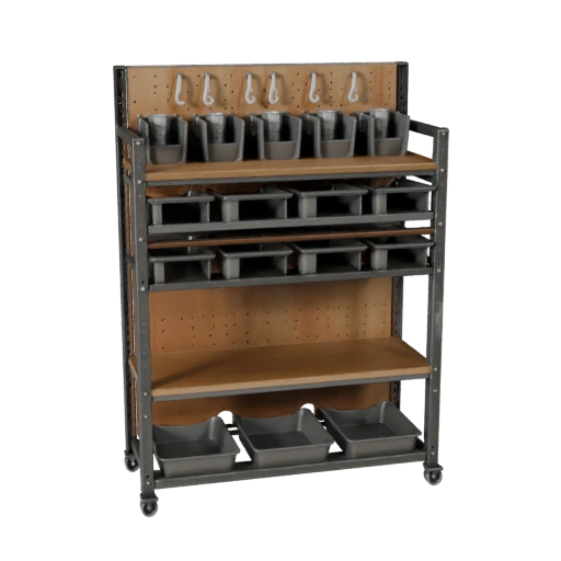 Mechanic Parts Rack 3D Asset for Cinematic Renders