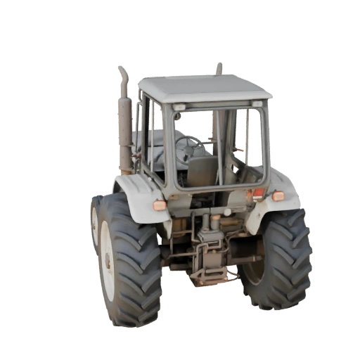 Винтажный фермерский трактор 3D модель для Blender и игр - PBR
