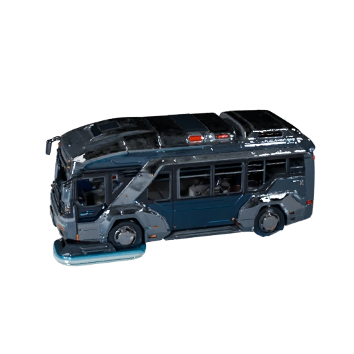 3D модель футуристического автобуса для Blender и игр - PBR ассет