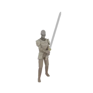 Фэнтезийный рыцарь с мечом 3D модель