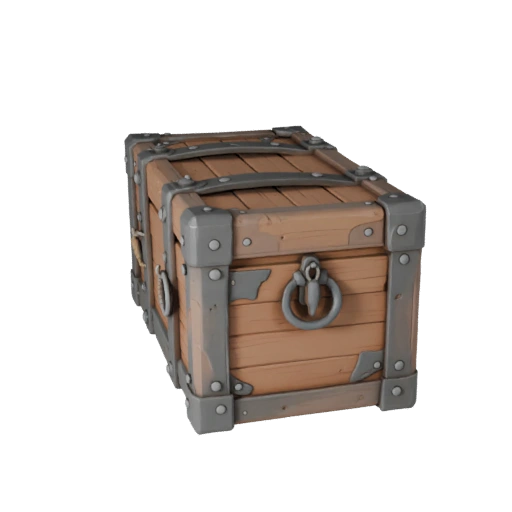 Casual Pirate Crate 3D Game Asset for Indie Levels