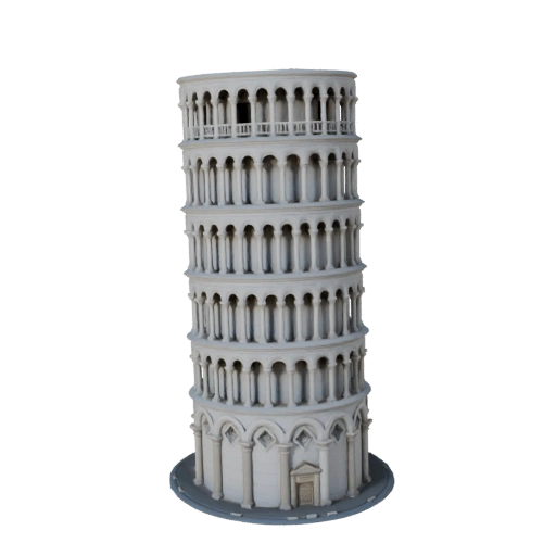 Schiefer Turm von Pisa 3D Modell - Realistisches Archviz Asset
