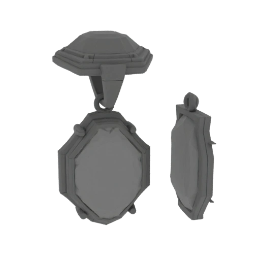 Gemstone Locket 3D Print Ready Asset for Hobby STL