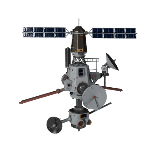 Stylized Communication Relay Station 3D Game Asset