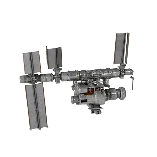 3D модель модуля космической станции для Unity - Низкополигональная игра