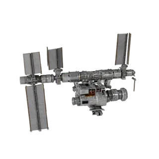3D модель модуля космической станции для Unity - Низкополигональная игра