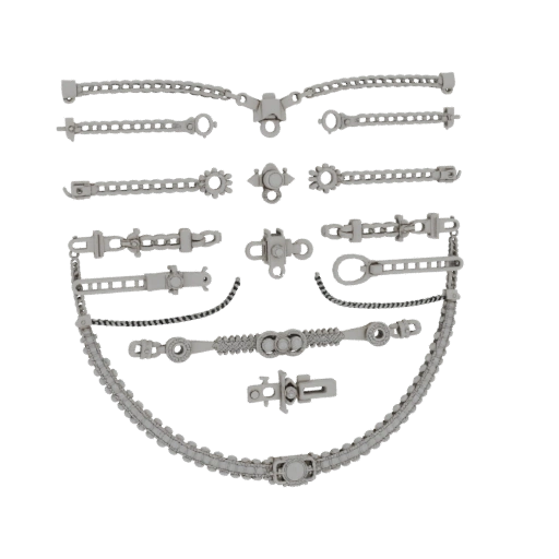 Luxury Necklace Set 3D Render Asset for Studio Use