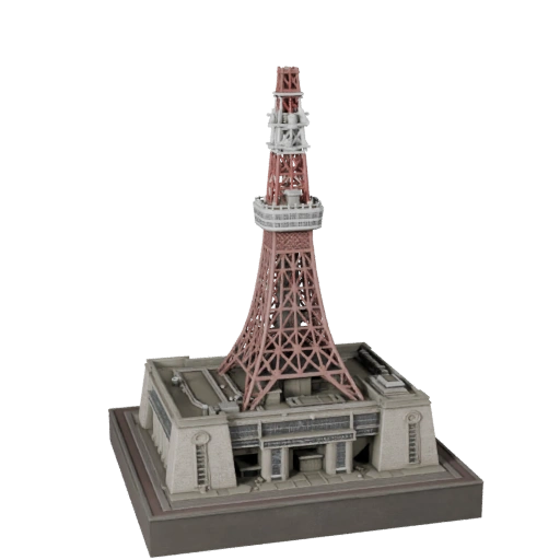 Tokyo Tower 3D Model - Realistic Archviz Asset for Architecture