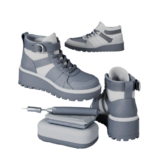 Босоножки на платформе 3D-модель для онлайн-каталогов