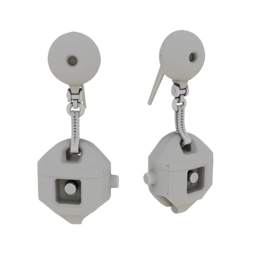 Drop Stud Earrings 3D Asset for Hobby STL Printing