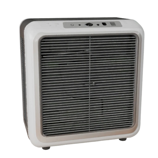 Detailed Retro Air Purifier 3D Studio Render Asset